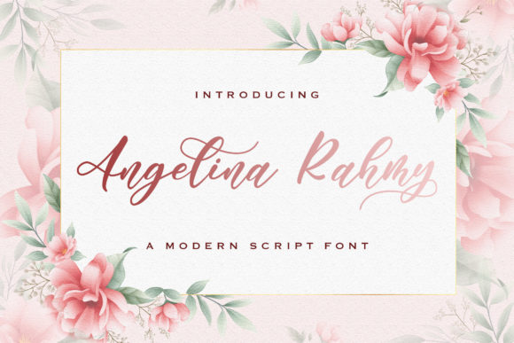 Angelina Rahmy: A Fresh Script Font for Modern Web Design Projects