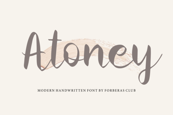 Atoney: The Elegant Script Font for Your Brand