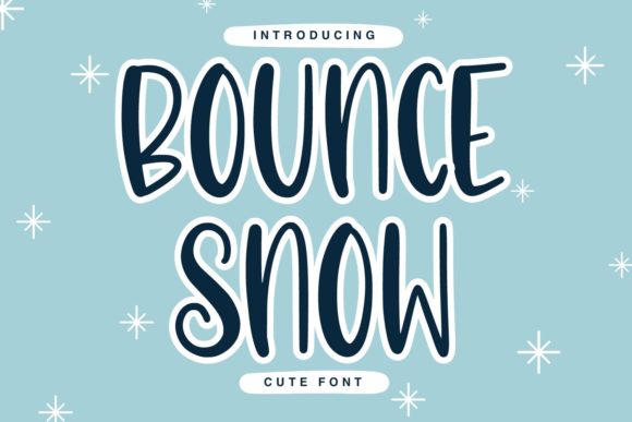 Bounce Snow: A Casual Handwritten Font for Crafters