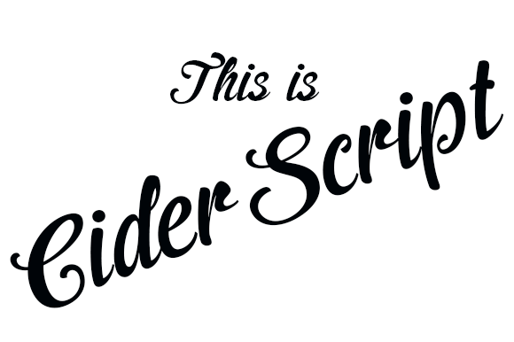 Cider: A Beautiful Script Font for Handmade Labels, Invitations, and More