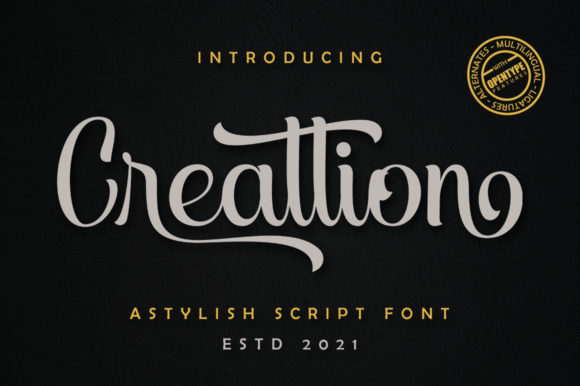 Creattion: A Radiant Script Font for Scroll-Stopping Digital Design