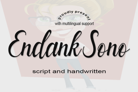 Endank Sono: A Whimsical Script Font for Makers