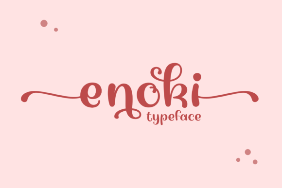 Enoki: A Handwritten Font for Modern Editorial Design