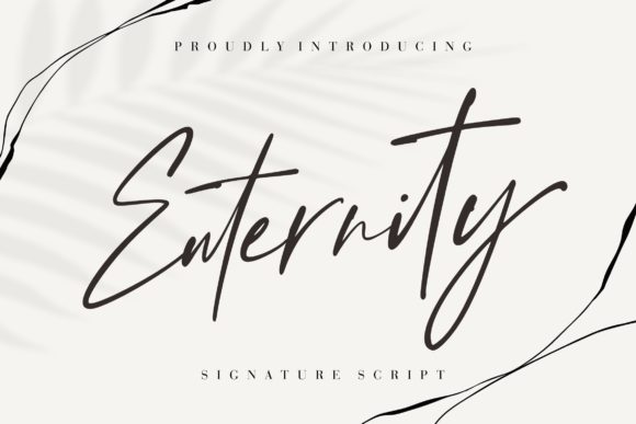 Enternity: A Luxury Calligraphy Font for Elegant Brand Identities