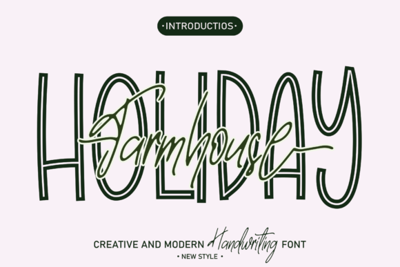 Farmhouse Holiday: A Festive Script Font for Web Design