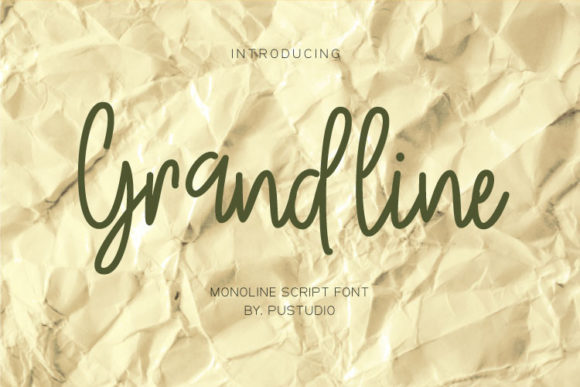 Grandline: A Stylish Script Font for Marketers