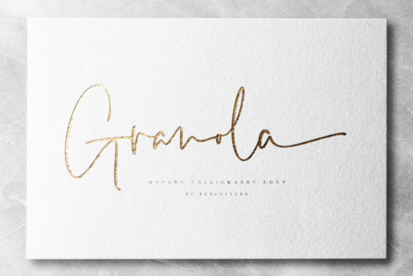 Granola: A Graceful Script Font for Campaigns