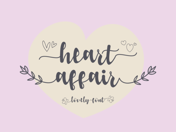 Heart Affair: A Romantic Script Font That Elevates Small Business Branding