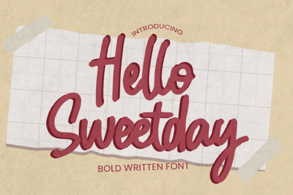 Hello Sweetday: A Warm Handwritten Font for Web Design