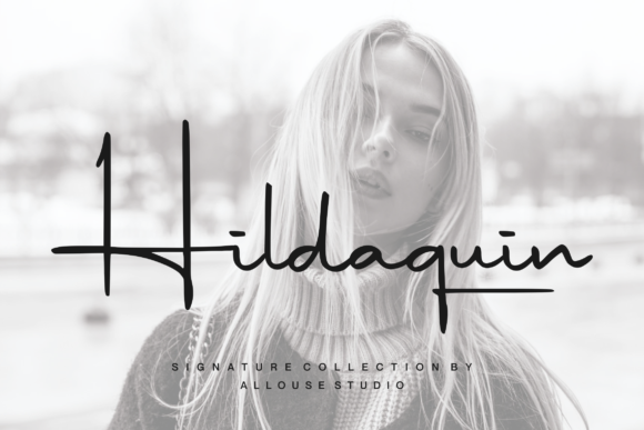Hildaquin: An Elegant Handwritten Font for Editorial Design