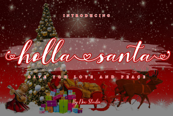 Holla Santa: A Premium Script Typeface for Marketers