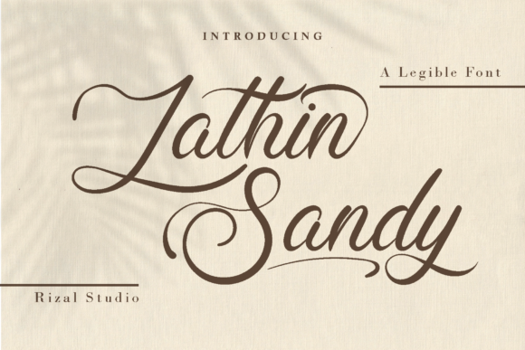How Lathin Sandy Elevates Small Business Branding with Elegant Typography