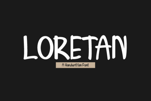 Loretan: A Handwritten Font That Elevates Your Brand