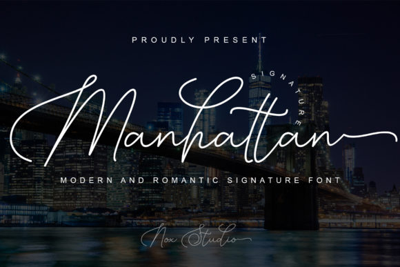 Manhattan Signature: The Script Font That Elevates Digital Branding