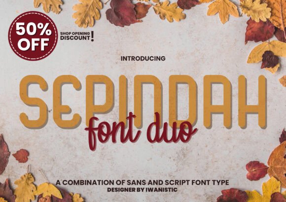 Sepindah Duo: A Chic Script Font for Web Design