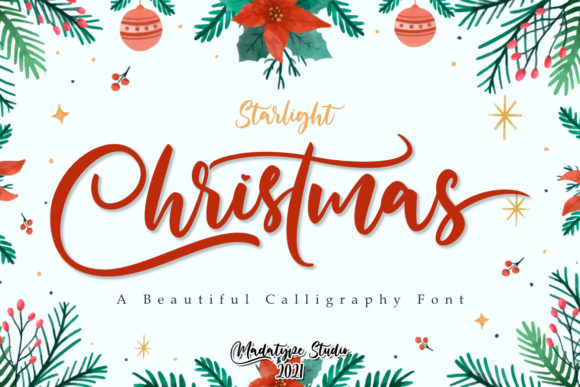 Starlight of Christmas: A Festive Script Font for Your Brand
