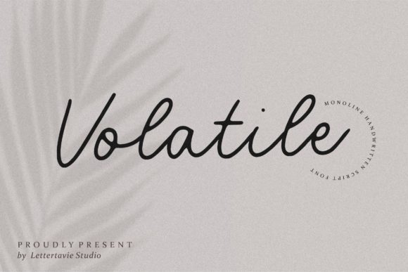 Volatile: A Vintage Script Font for Modern Web Design